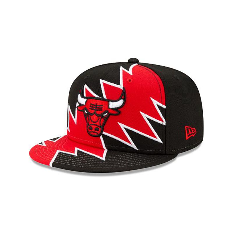 NBA Chicago Bulls Flash 9Fifty Snapback (DMW6953) - Black New Era Caps